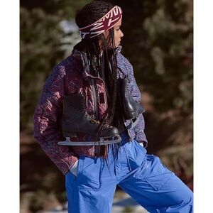 Free People FP Movement Mountain Majesty Reversible Puffer Jacket Multicolor